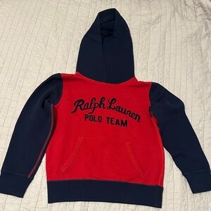 Ralph Lauren Kids Hoodie in Red and Navy